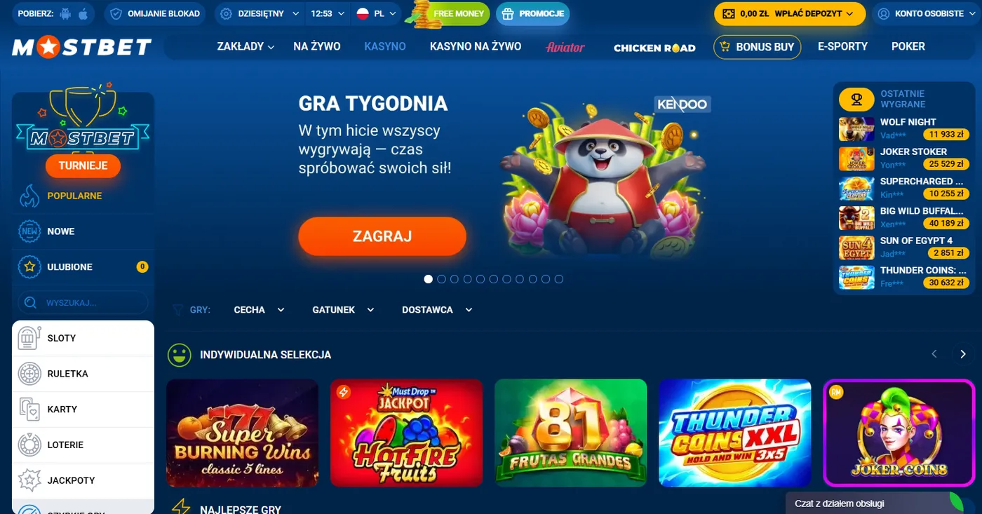 Obsługa klienta Mostbet